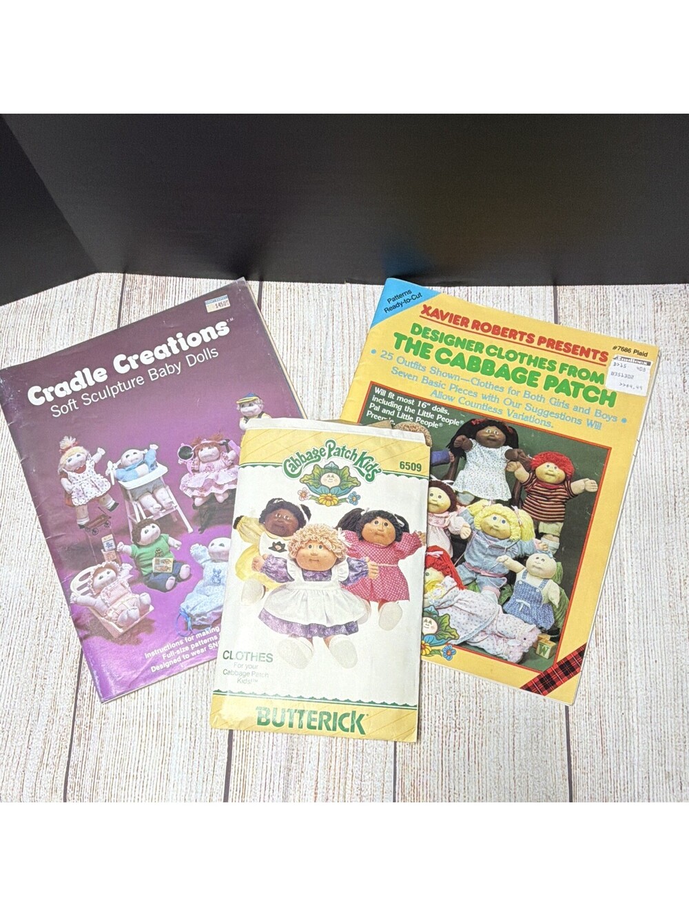Butterick 6509 Vintage 1980s Cabbage Patch Kids Doll Clothing Pattern 16" Cut